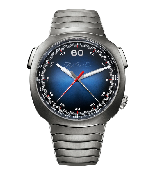 H. Moser & Cie. Streamliner Flyback Chronograph, 42mm with Funky Blue Dial
