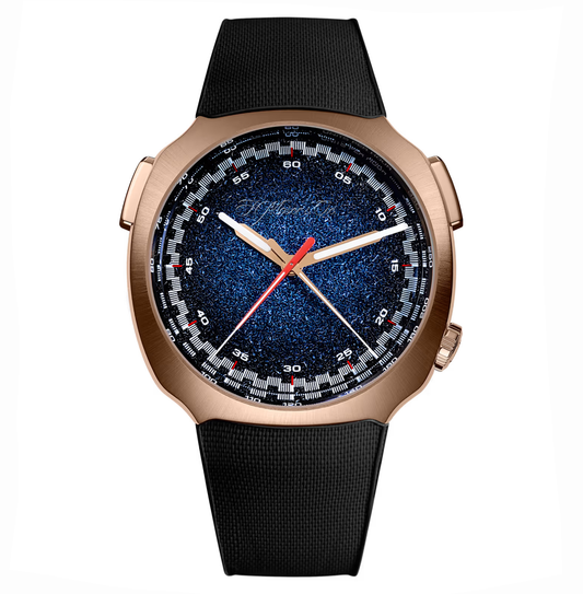 H. Moser & Cie. Streamliner Flyback Chronograph Automatic, 42.30mm with Midnight Blue Dial