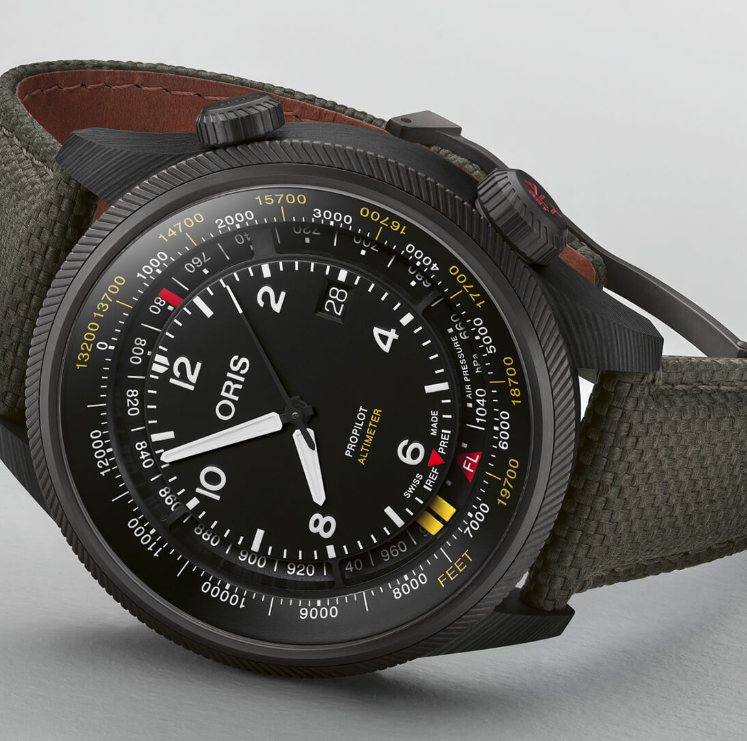 Oris ProPilot Altimeter Watch with Black Dial, 47mm