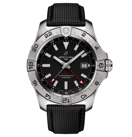 Breitling Avenger Automatic GMT 44 Watch with Black Dial