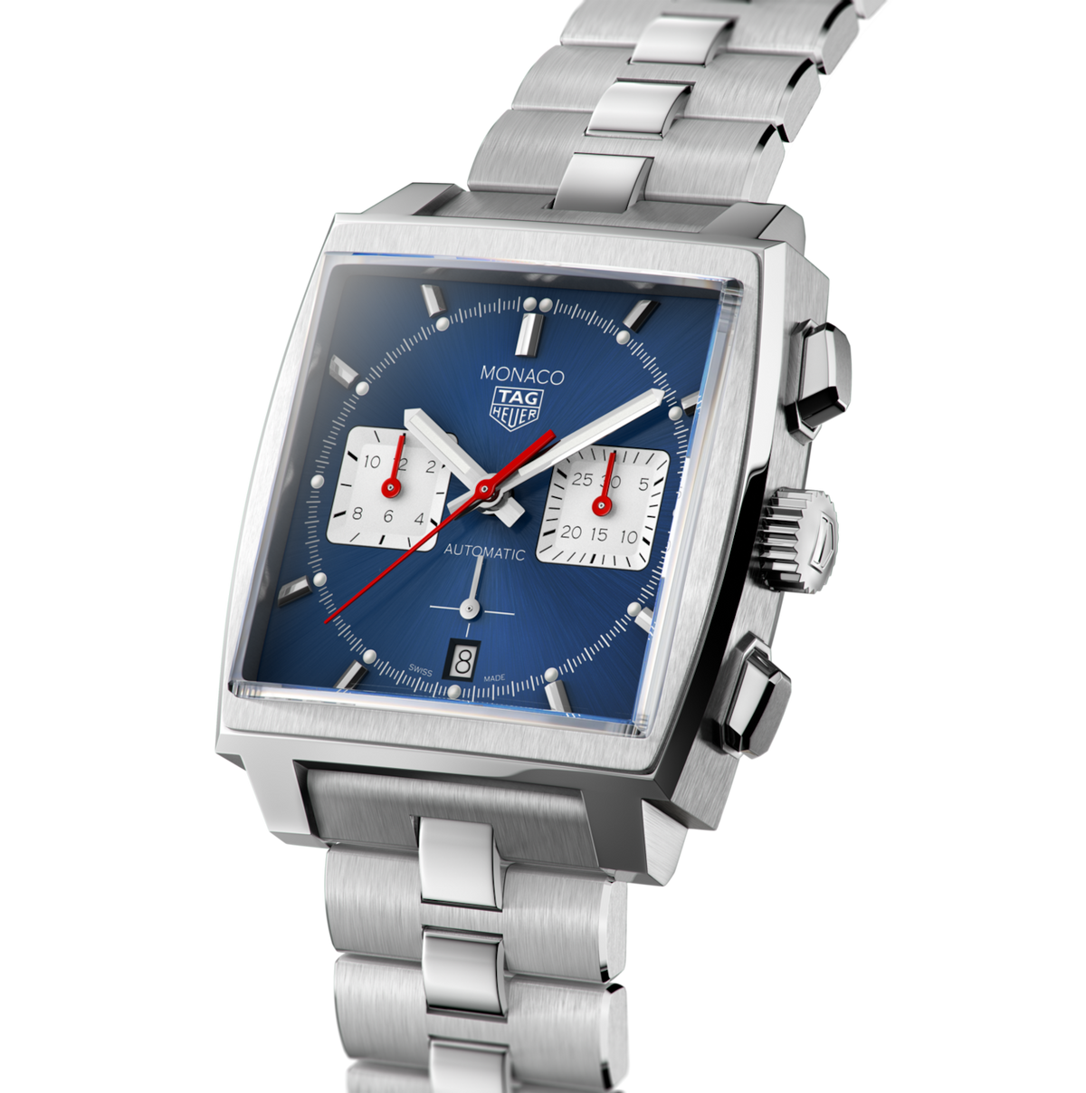 TAG Heuer Monaco Chronograph Watch with Blue Dial