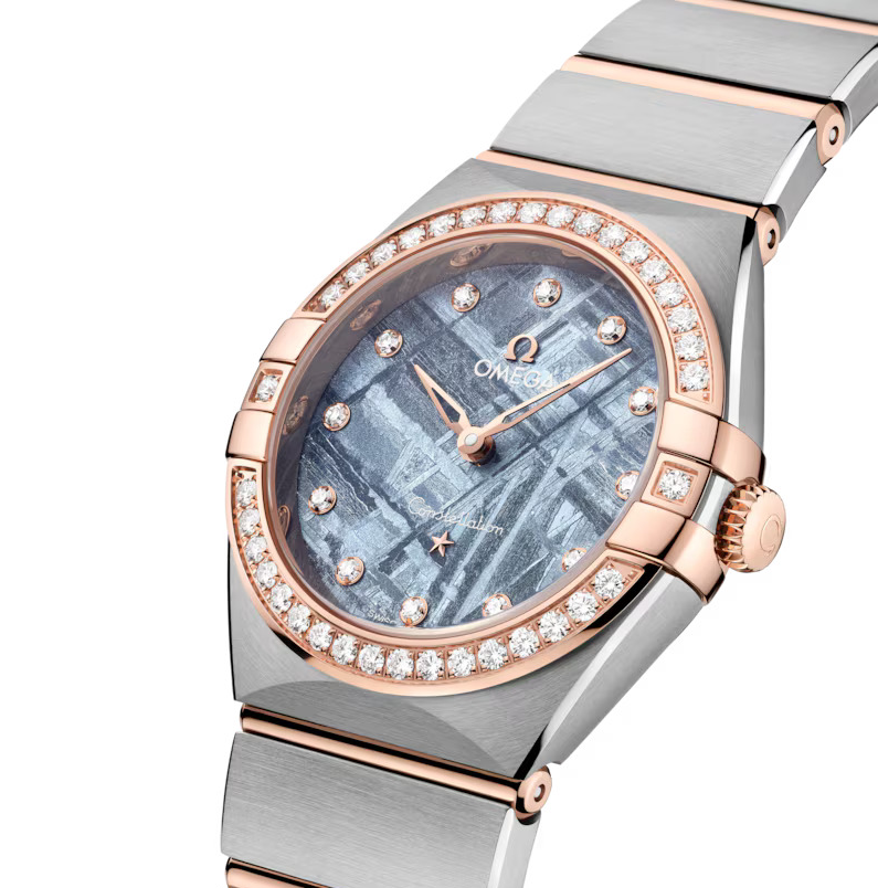 OMEGA Constellation, 28mm with Blue Meteorite Dial