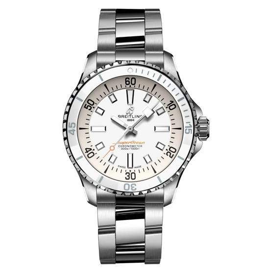 Breitling Superocean Automatic 36 Watch with White Dial
