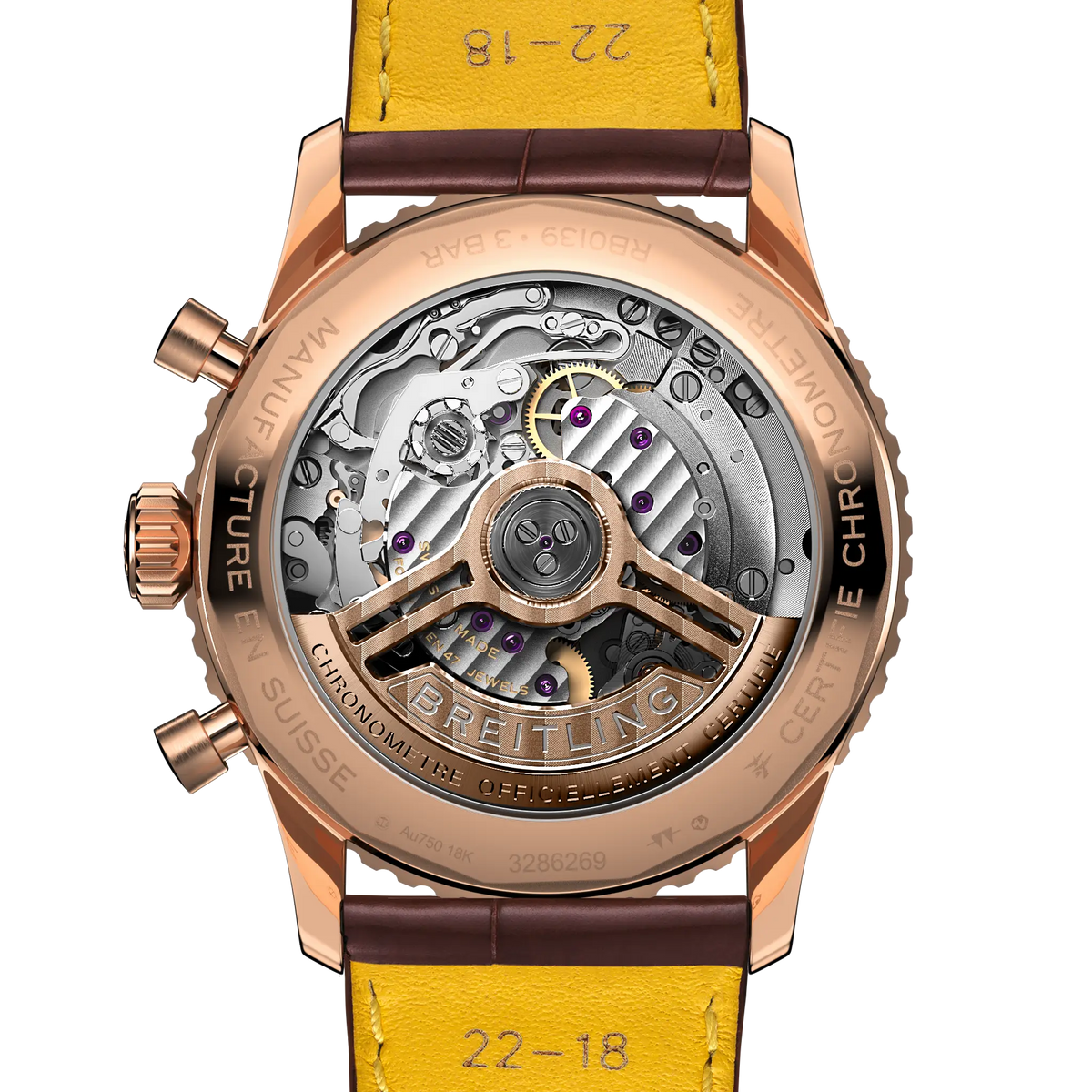 Breitling Navitimer B01 Chronograph 41 Watch with Leather Strap