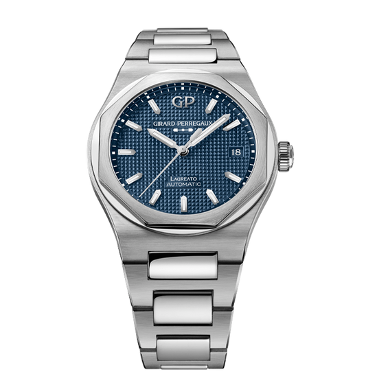 Girard-Perregaux Laureato 38mm Watch with Midnight Blue Dial