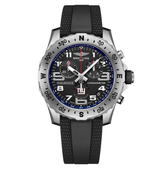 Breitling Professional Endurance Pro 44 NFL New York Giants Edition with Rubber Strap