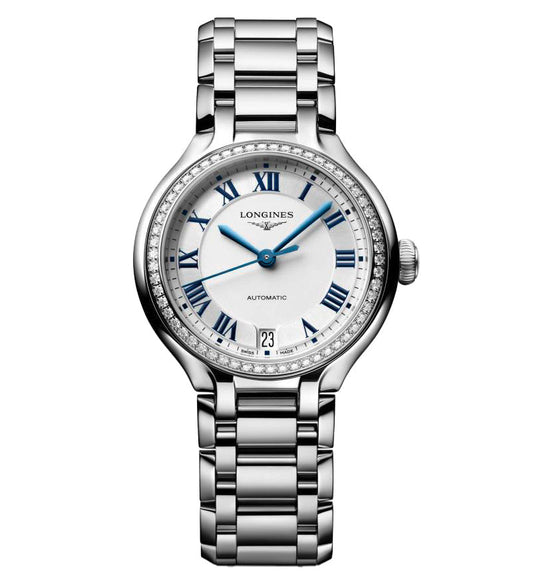 Longines PrimaLuna 34mm Watch with Diamonds