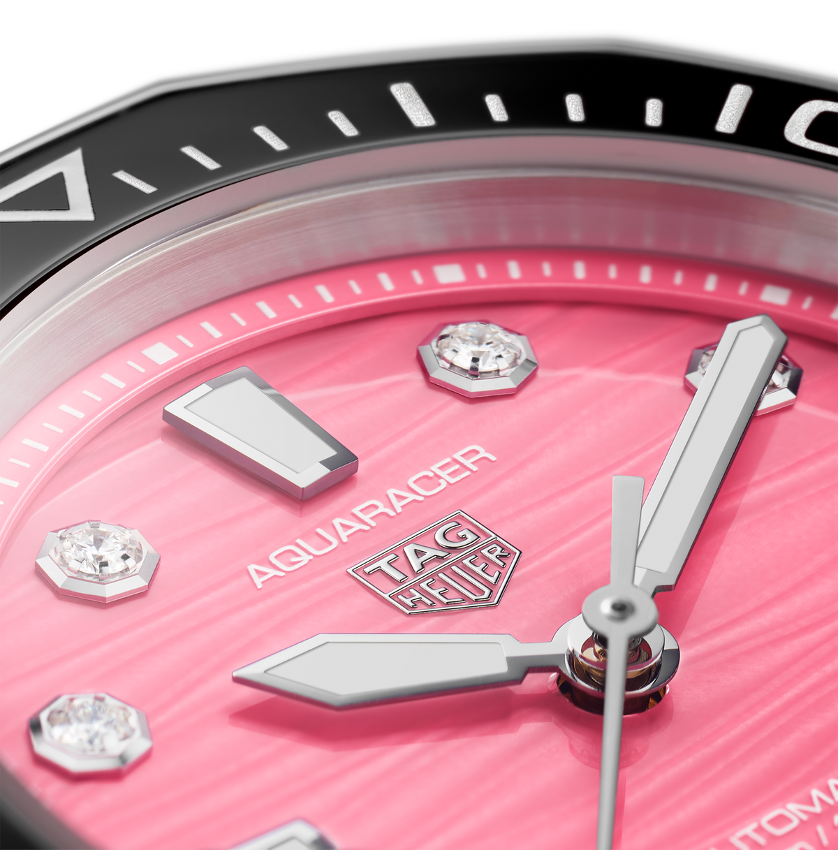 TAG Heuer Aquaracer Professional 300 Watch with a Pink Dial
