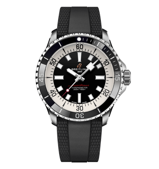 Breitling Superocean Black Rubber Watch, 42mm