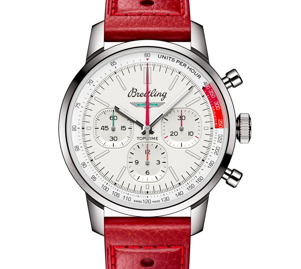 Breitling Top Time B01 Ford Thunderbird 41mm Watch with White Dial